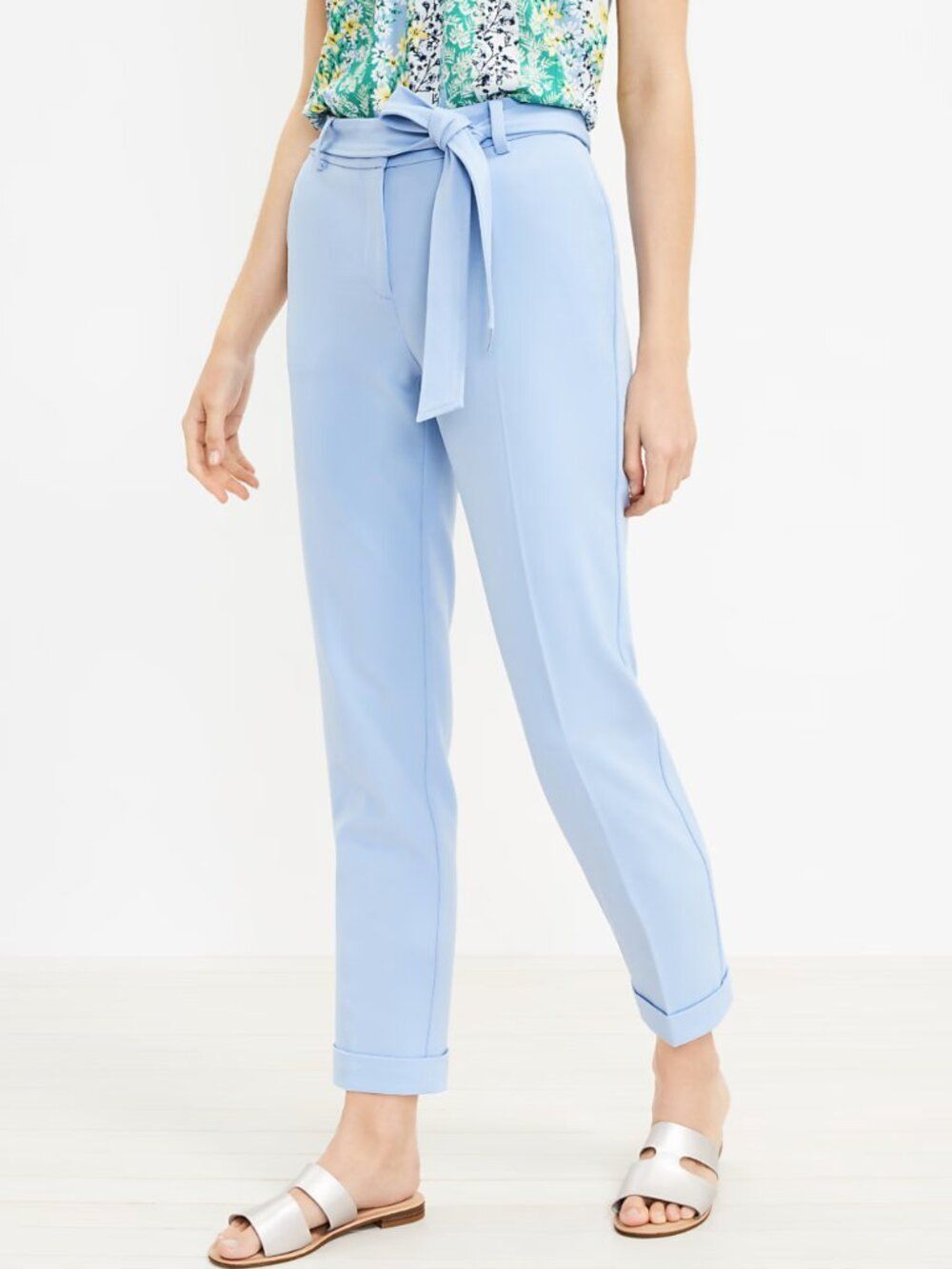 LOFT Devin Tie Waist Slim Pants - Size 10 - NWT